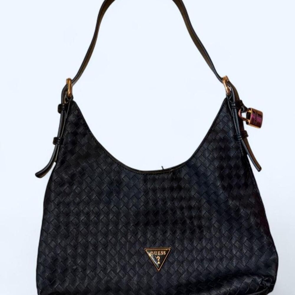 Guess Black Woven Bag